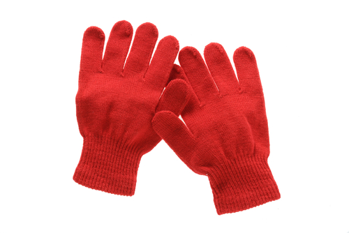 red gloves